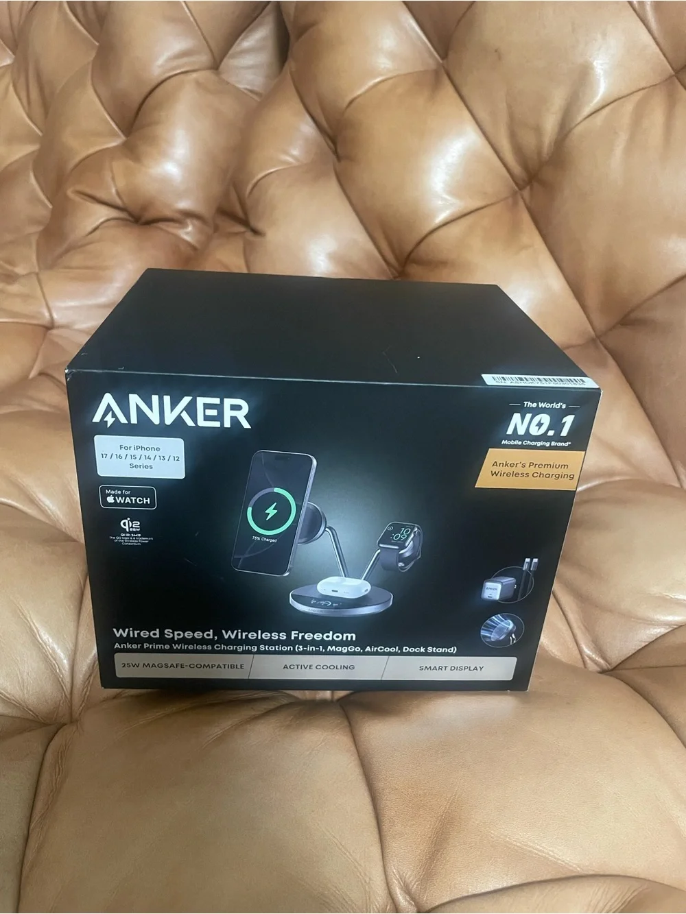 NEW IN BOX ANKER PRIME wireless charging station.